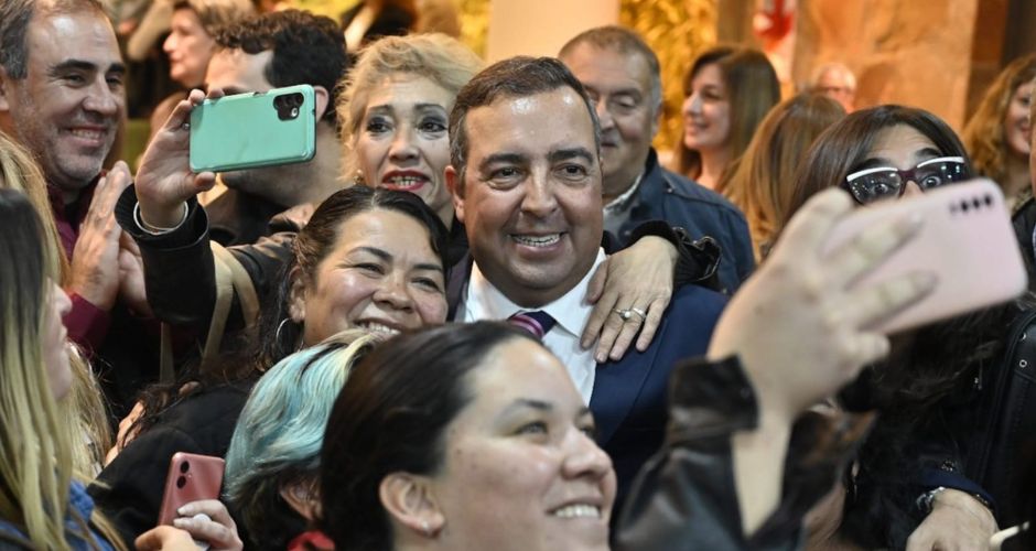 El flamante ministro, Alfonso Vergés, el viernes en el Salón Blanco, tras asumir en el cargo