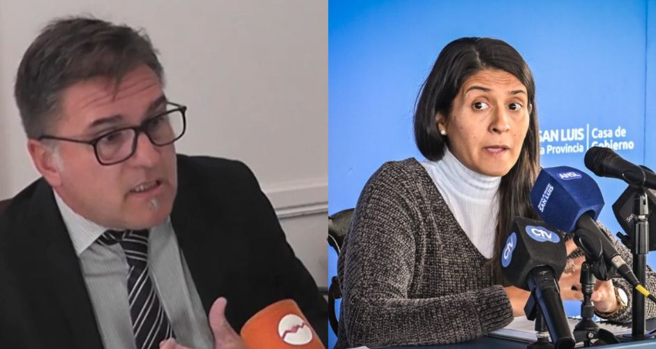 Luis Martínez, Procurador General de la Provincia; Nancy Sosa, Ministra de Seguridad