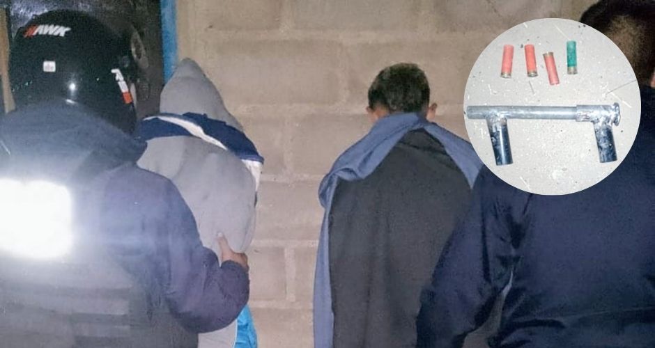 Anoche en el Barrio República, los detenidos y el arma tumbera secuestrada