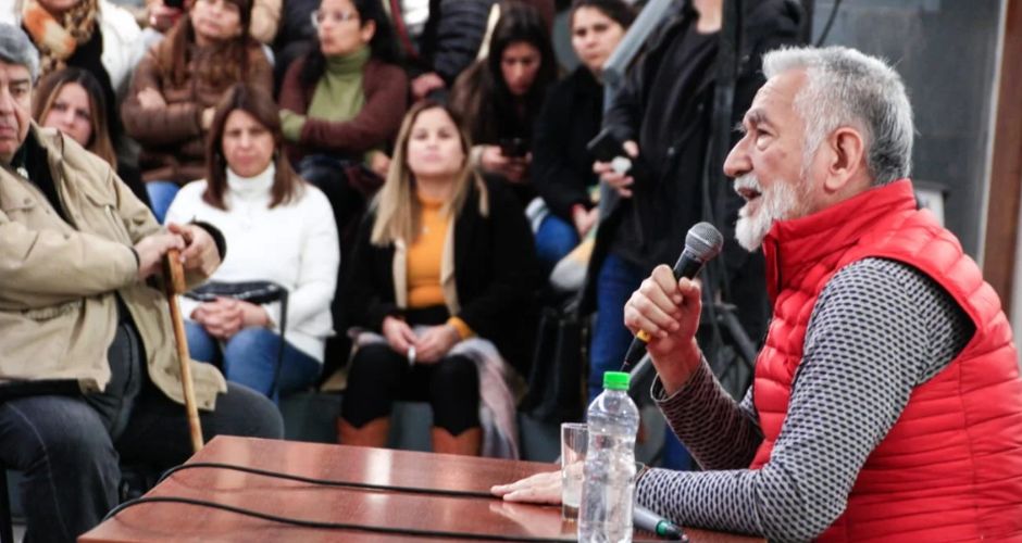 Alberto Rodríguez Saá este jueves en la sede el PJ provincial