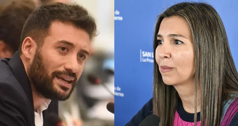Subsecretario de Reformas Estructurales de la Nación, Alejandro Cacace - Directora de Finanzas y Recursos de la provincia, Eugenia Sosa Herrera