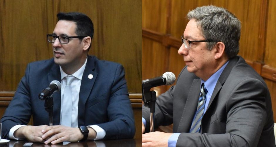 De izquierda a derecha Víctor Endeiza y Eduardo Cadelago Filippi