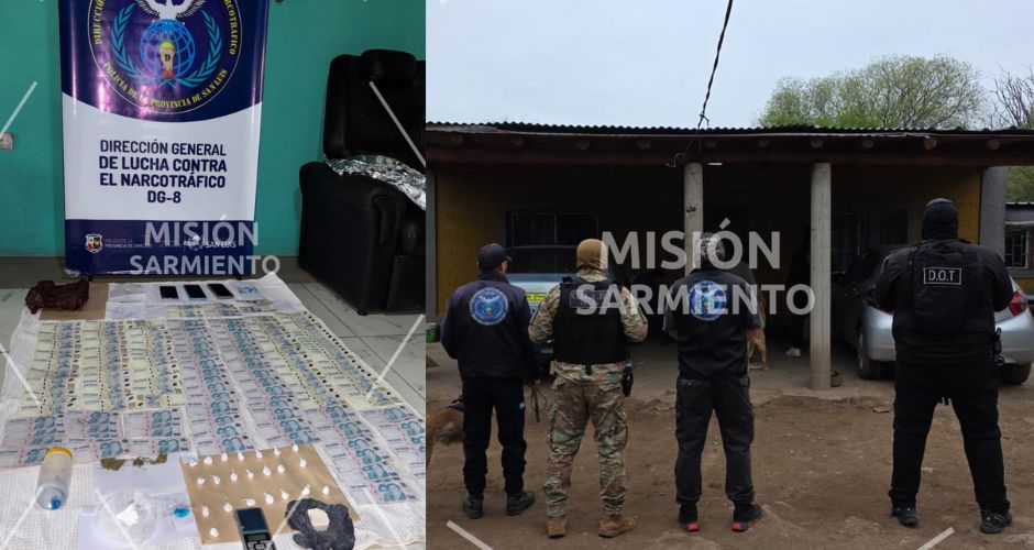 Detuvieron a un hombre que vendía drogas en Villa de Merlo y otras localidades del Valle del Conlara
